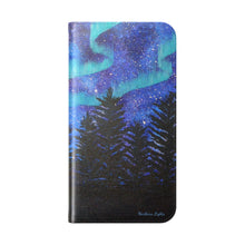 Load image into Gallery viewer, Northern Lights - PHONE CASE WALLET - by Kerry Sandhu Art
