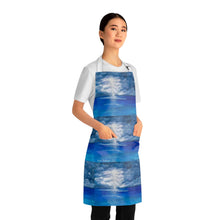 Load image into Gallery viewer, Apron - lightweight, silky finish 100% polyester, two front pockets. Many original artwork designs by Kerry Sandhu Art
