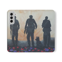 Load image into Gallery viewer, The Dust of Uruzgan (with Poppies) - PHONE CASE WALLET for Samsung &amp; iPhones - Designed from original Anzac Day artwork
