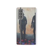 Load image into Gallery viewer, The Dust of Uruzgan (with Poppies) - PHONE CASE WALLET for Samsung &amp; iPhones - Designed from original Anzac Day artwork
