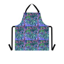 Load image into Gallery viewer, Apron - lightweight, silky finish 100% polyester, two front pockets. Many original artwork designs by Kerry Sandhu Art
