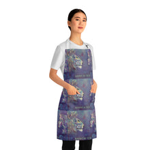 Load image into Gallery viewer, Apron - lightweight, silky finish 100% polyester, two front pockets. Many original artwork designs by Kerry Sandhu Art
