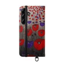 Load image into Gallery viewer, Benedictus (Poppies Only) - PHONE CASE WALLET - by Kerry Sandhu Art

