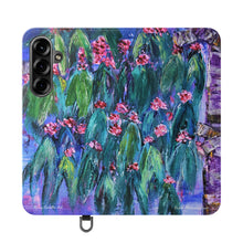 Load image into Gallery viewer, Rustic Flowering Gum - PHONE CASE WALLET - by Kerry Sandhu Art

