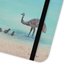 Load image into Gallery viewer, Surfin&#39; Bird - PHONE CASE WALLET for Samsung &amp; iPhones - by Kerry Sandhu Art
