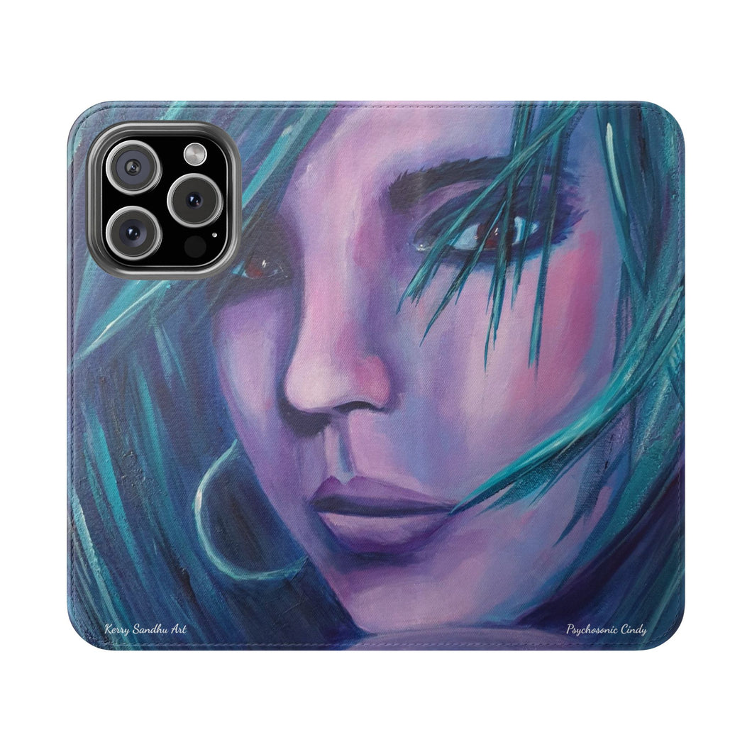 Psychosonic Cindy - PHONE CASE WALLET - by Kerry Sandhu Art