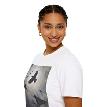 Load image into Gallery viewer, T-Shirt made from very soft materials, no side seams. Feels like bliss to wear! Many designs by Kerry Sandhu Art
