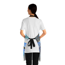 Load image into Gallery viewer, Apron - lightweight, silky finish 100% polyester, two front pockets. Many original artwork designs by Kerry Sandhu Art
