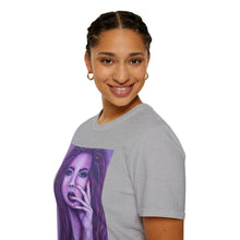 Load image into Gallery viewer, T-Shirt made from very soft materials, no side seams. Feels like bliss to wear! Many designs by Kerry Sandhu Art
