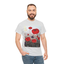 Load image into Gallery viewer, For The Fallen - Unisex HEAVY COTTON TEE - by Kerry Sandhu Art
