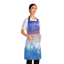 Load image into Gallery viewer, Apron - lightweight, silky finish 100% polyester, two front pockets. Many original artwork designs by Kerry Sandhu Art
