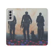Load image into Gallery viewer, The Dust of Uruzgan (with Poppies) - PHONE CASE WALLET - by Kerry Sandhu Art
