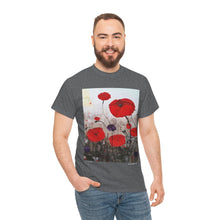 Load image into Gallery viewer, For The Fallen - Unisex HEAVY COTTON TEE - by Kerry Sandhu Art
