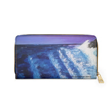 Load image into Gallery viewer, Pockets for cash, c/cards, coins, &amp; more. Stylish faux leather, lots of original artworks by Kerry Sandhu Art to choose from
