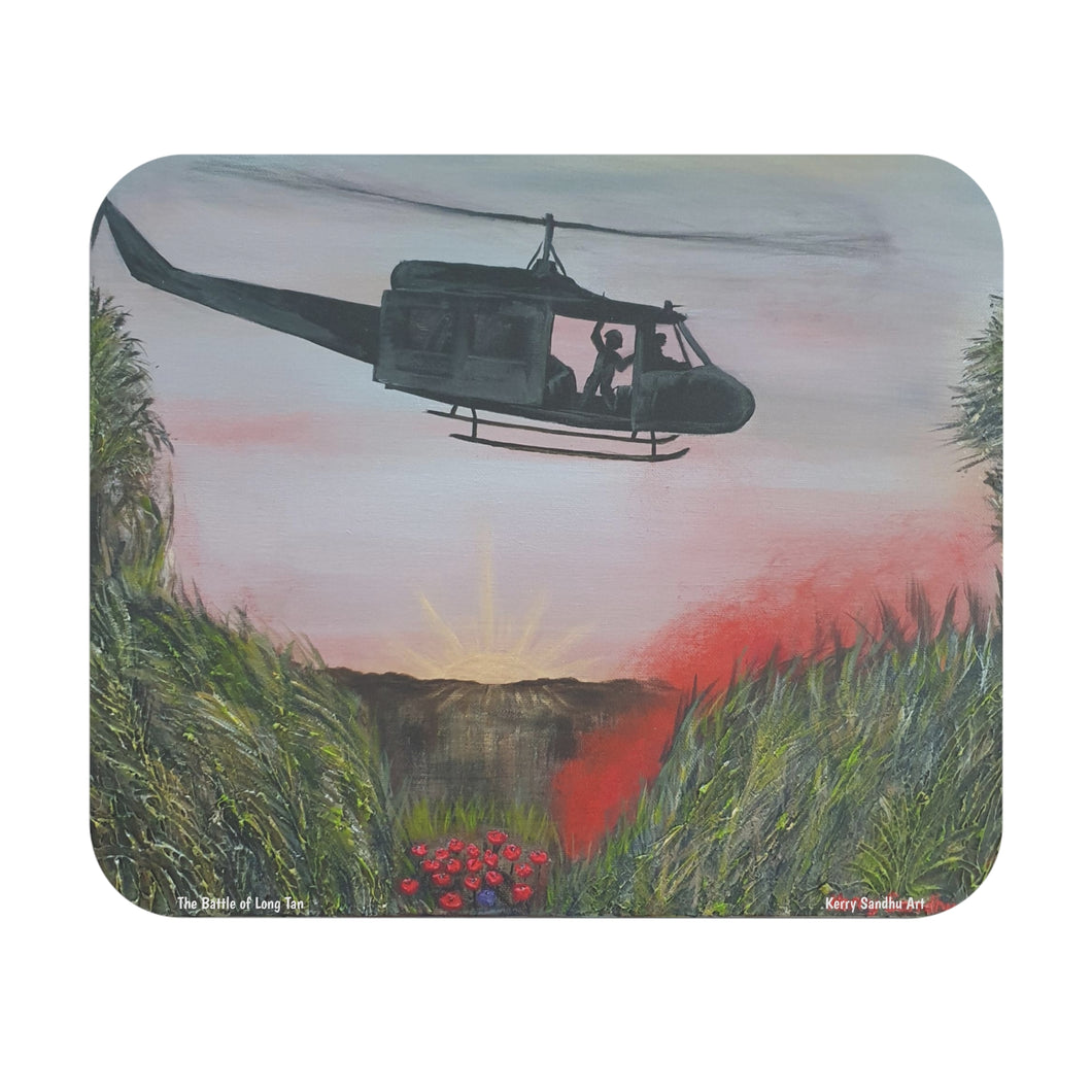 The Battle of Long Tan - MOUSE PAD (Rectangle) - Designed from original ANZAC Day artwork