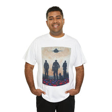Load image into Gallery viewer, The Dust of Uruzgan - Unisex HEAVY COTTON TEE - Designed from Original Anzac Day artwork (Image on front)
