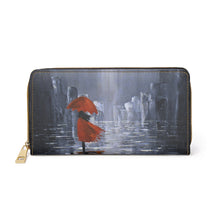 Load image into Gallery viewer, The Lady in Red - ZIPPER WALLET - Designed from original artwork

