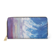 Load image into Gallery viewer, Pockets for cash, c/cards, coins, &amp; more. Stylish faux leather, lots of original artworks by Kerry Sandhu Art to choose from
