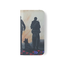 Load image into Gallery viewer, The Dust of Uruzgan (with Poppies) - PHONE CASE WALLET for Samsung &amp; iPhones - Designed from original Anzac Day artwork
