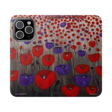 Load image into Gallery viewer, Benedictus (Poppies Only) - PHONE CASE WALLET - by Kerry Sandhu Art
