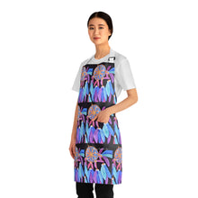 Load image into Gallery viewer, Apron - lightweight, silky finish 100% polyester, two front pockets. Many original artwork designs by Kerry Sandhu Art
