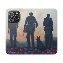 Load image into Gallery viewer, The Dust of Uruzgan (with Poppies) - PHONE CASE WALLET - by Kerry Sandhu Art
