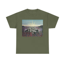 Load image into Gallery viewer, The Band Played Waltzing Matilda - Unisex HEAVY COTTON TEE - by Kerry Sandhu Art
