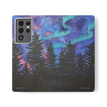 Load image into Gallery viewer, Northern Lights - PHONE CASE WALLET - by Kerry Sandhu Art
