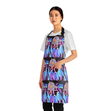 Load image into Gallery viewer, Apron - lightweight, silky finish 100% polyester, two front pockets. Many original artwork designs by Kerry Sandhu Art

