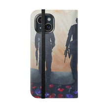 Load image into Gallery viewer, The Dust of Uruzgan (with Poppies) - PHONE CASE WALLET - by Kerry Sandhu Art
