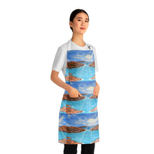 Load image into Gallery viewer, Apron - lightweight, silky finish 100% polyester, two front pockets. Many original artwork designs by Kerry Sandhu Art
