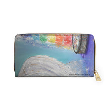 Load image into Gallery viewer, Pockets for cash, c/cards, coins, &amp; more. Stylish faux leather, lots of original artworks by Kerry Sandhu Art to choose from
