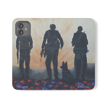 Load image into Gallery viewer, The Dust of Uruzgan (with Poppies) - PHONE CASE WALLET - by Kerry Sandhu Art

