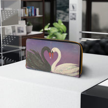 Load image into Gallery viewer, Pockets for cash, c/cards, coins, &amp; more. Stylish faux leather, lots of original artworks by Kerry Sandhu Art to choose from
