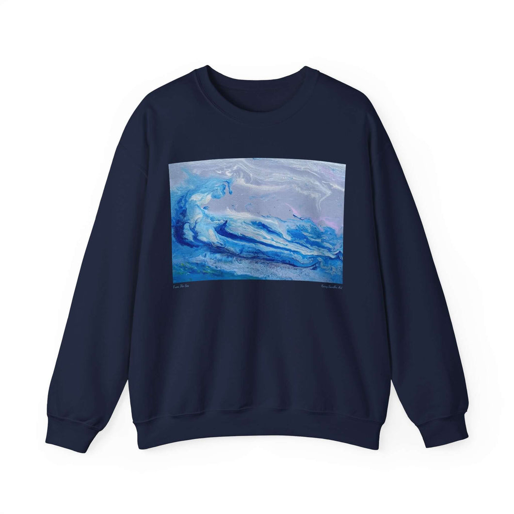 Sweatshirt 50/50 Cotton/Polyester, Medium-heavy fabric, Loose fit, true to size, Original art designs by Kerry Sandhu Art
