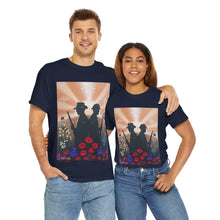 Load image into Gallery viewer, Spirit of the A N Z A Cs - Unisex HEAVY COTTON TEE - by Kerry Sandhu Art
