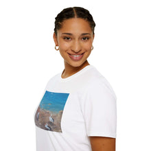 Load image into Gallery viewer, T-Shirt made from very soft materials, no side seams. Feels like bliss to wear! Many designs by Kerry Sandhu Art
