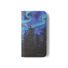 Load image into Gallery viewer, Northern Lights - PHONE CASE WALLET - by Kerry Sandhu Art
