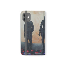 Load image into Gallery viewer, The Dust of Uruzgan (with Poppies) - PHONE CASE WALLET for Samsung &amp; iPhones - Designed from original Anzac Day artwork
