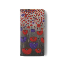 Load image into Gallery viewer, Benedictus (Poppies Only) - PHONE CASE WALLET - by Kerry Sandhu Art
