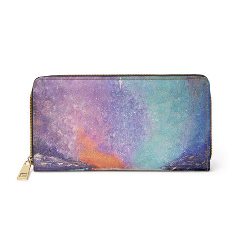 Pockets for cash, c/cards, coins, & more. Stylish faux leather, lots of original artworks by Kerry Sandhu Art to choose from
