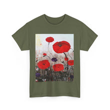Load image into Gallery viewer, For The Fallen - Unisex HEAVY COTTON TEE - by Kerry Sandhu Art

