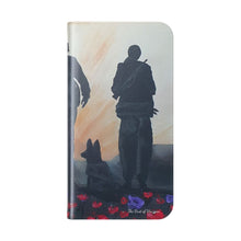 Load image into Gallery viewer, The Dust of Uruzgan (with Poppies) - PHONE CASE WALLET - by Kerry Sandhu Art
