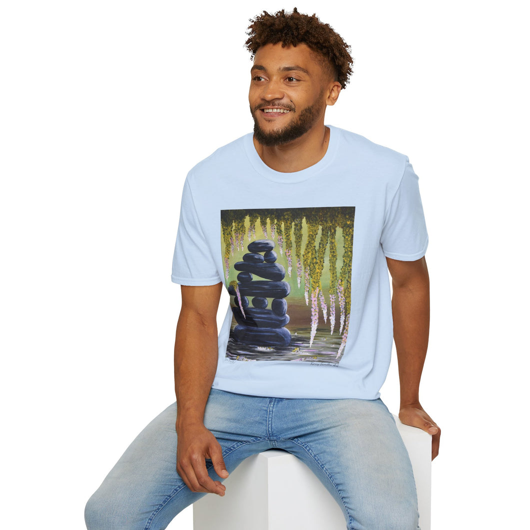T-Shirt made from very soft materials, no side seams. Feels like bliss to wear! Many designs by Kerry Sandhu Art