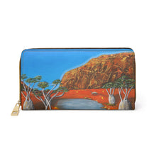 Load image into Gallery viewer, Pockets for cash, c/cards, coins, &amp; more. Stylish faux leather, lots of original artworks by Kerry Sandhu Art to choose from
