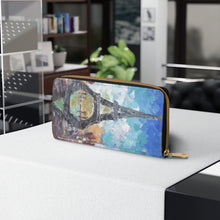 Load image into Gallery viewer, Pockets for cash, c/cards, coins, &amp; more. Stylish faux leather, lots of original artworks by Kerry Sandhu Art to choose from
