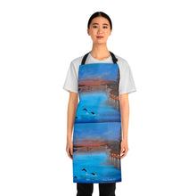 Load image into Gallery viewer, Apron - lightweight, silky finish 100% polyester, two front pockets. Many original artwork designs by Kerry Sandhu Art
