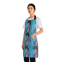 Load image into Gallery viewer, Apron - lightweight, silky finish 100% polyester, two front pockets. Many original artwork designs by Kerry Sandhu Art
