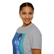 Load image into Gallery viewer, T-Shirt made from very soft materials, no side seams. Feels like bliss to wear! Many designs by Kerry Sandhu Art
