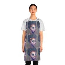Load image into Gallery viewer, Apron - lightweight, silky finish 100% polyester, two front pockets. Many original artwork designs by Kerry Sandhu Art
